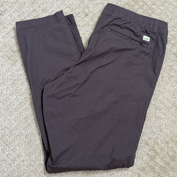 Vuori Climber Pants Mens XXL Charcoal Gray Slim Fit Ripstop Elastic Waist - Picture 7 of 16